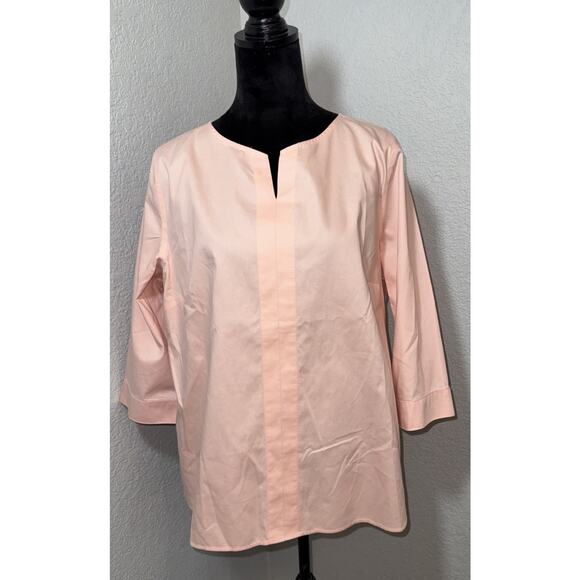 Chicos Size 3 Pullover Quarter Length Sleeve W - Picture 1 of 9